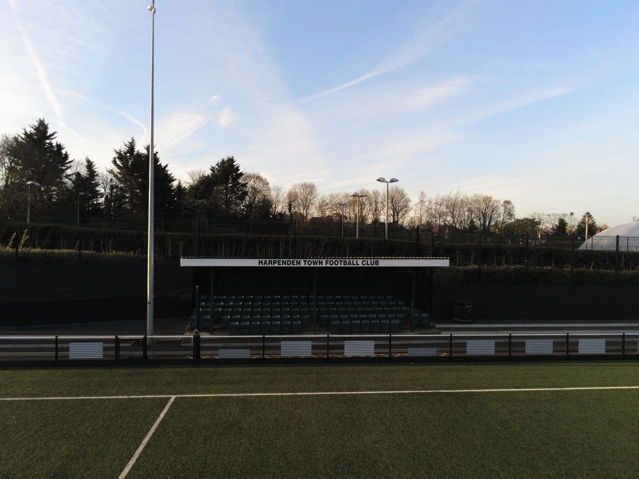 Harpenden Town FC stand